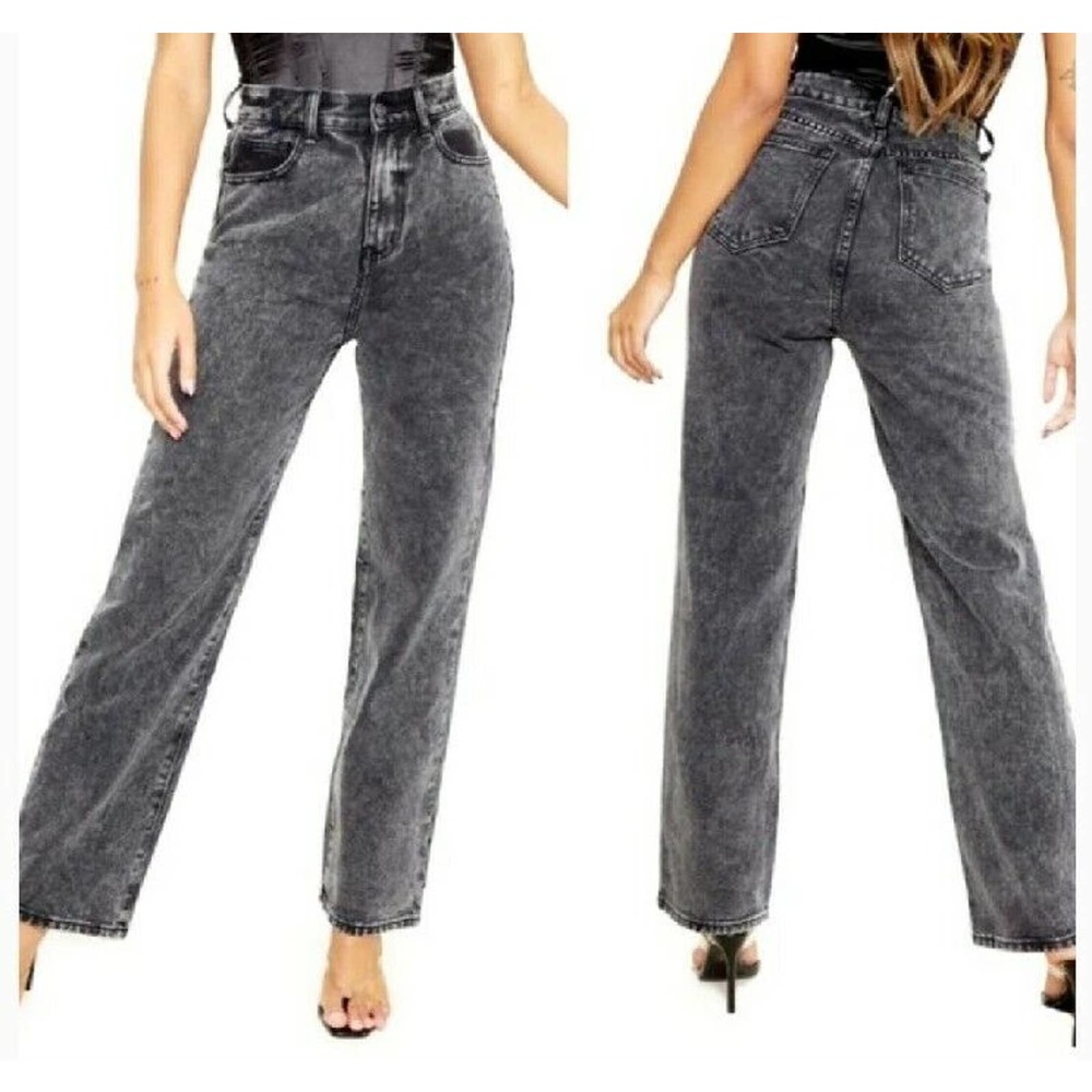 Women's Black Wide Leg Jeans